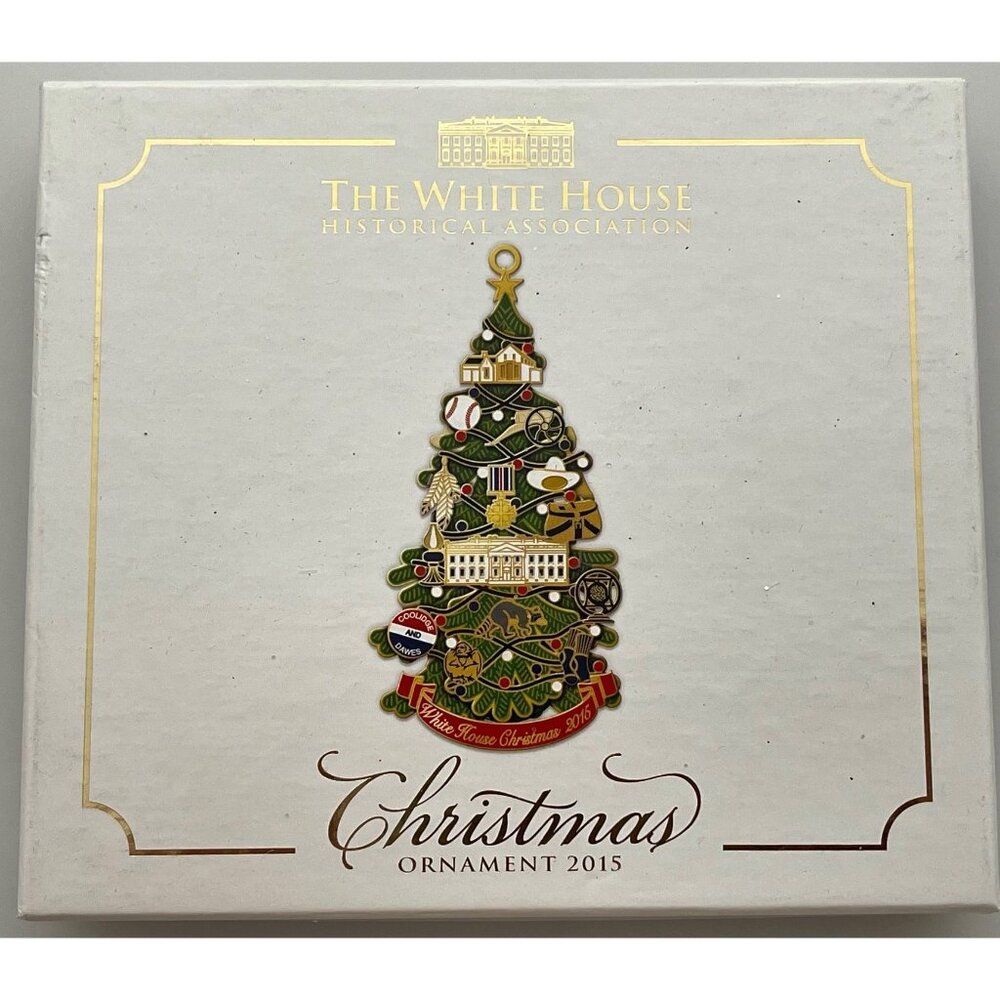 White House Christmas Ornament 2015 Honoring President Calvin Coolidge